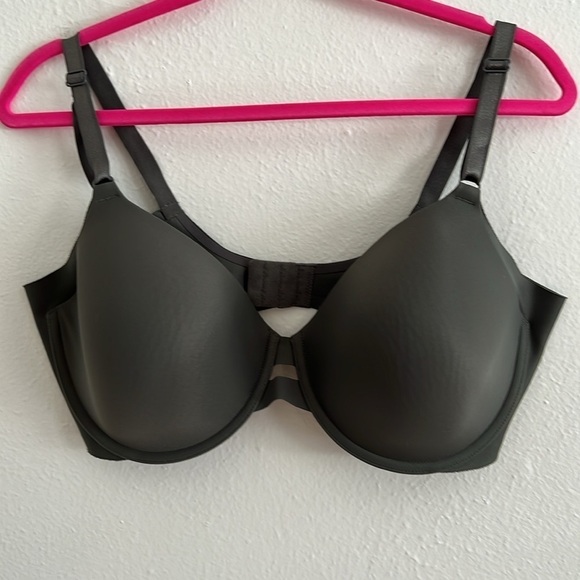 Warners Simply Perfect Gray T Shirt Bra Underwire Adjustable Straps Size 40D - Picture 2 of 8